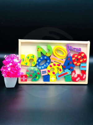 Wooden Colorful Numbers 123 Board | Counting illustration | Educational Toys for Montessori Kids