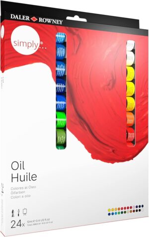 Daler Rowney Simply Oil Color Set of 24 Pcs in 12ml Tubes