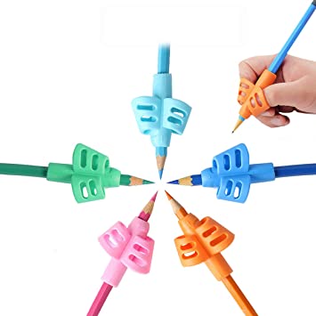 Silicon Pencil Gripper Two-Finger Ergonomic Posture Correction Tool Writing Aid
