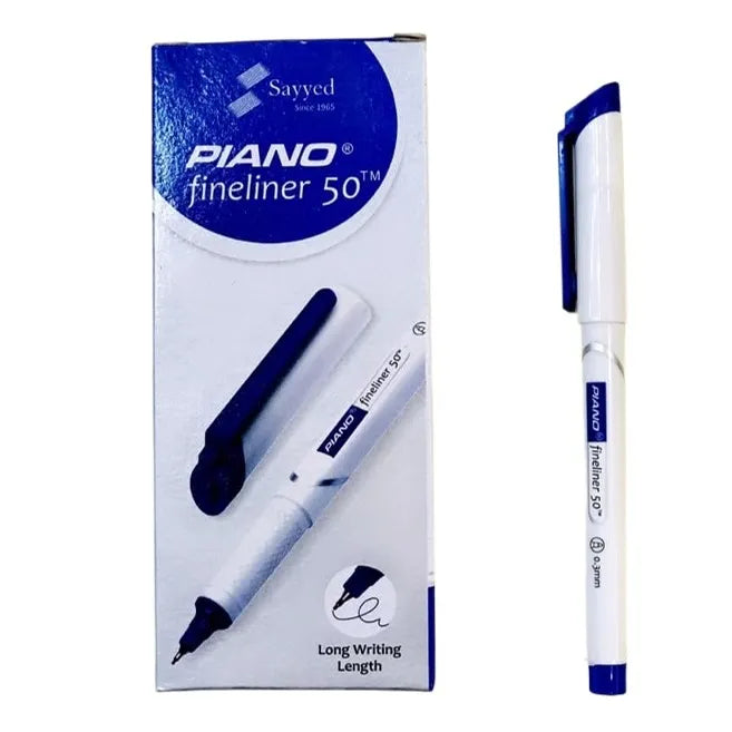 Piano Fineliner 50 Pointer Pen Box Of 10 pens