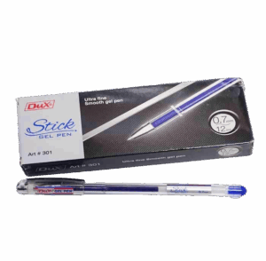 Dux Stick Gel Ball Pen Black Blue Color 0.7mm Ultra Fine Smooth Gel Pen