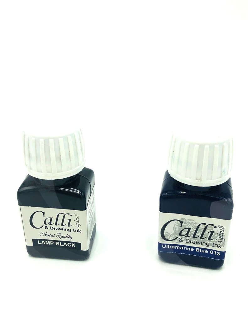 Calligraphy and Drawing Qalam Ink Blue/Black 30ML