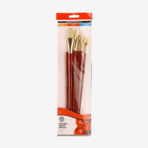 Daler Rowney Simply Brush Set of 6pcs Natural White Bristle Hairs
