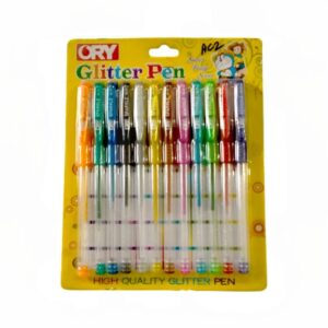 Glitter Pen Set of 12 Colors | Gel Glitter Pen