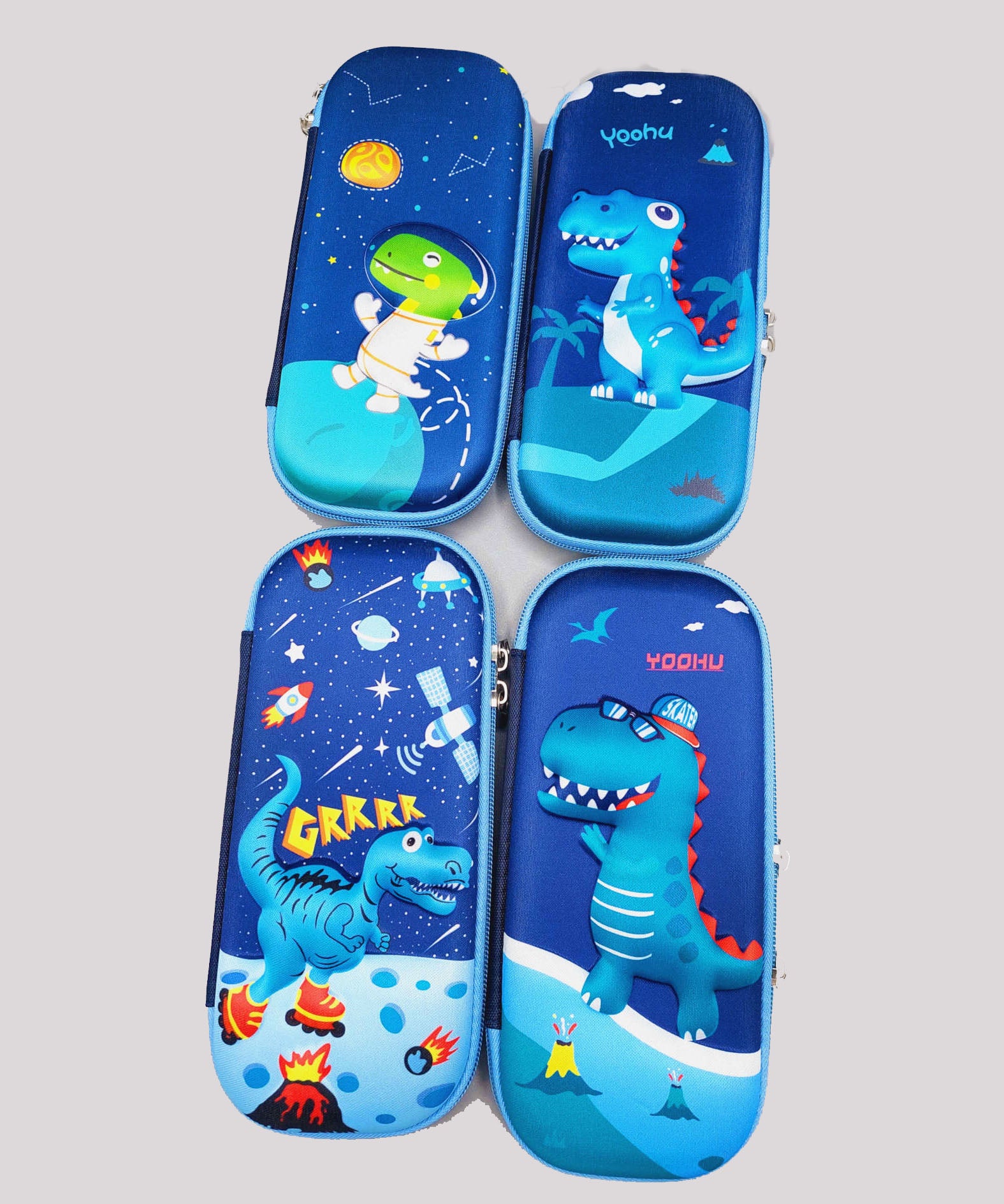 Dinosaur 3D Stationery Pouch EVA Pencil Case Cute Accessories Storage Pouch For Kids, Dino Pouch - Image 2