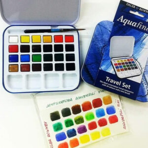 Daler Rowney Aquafine Transparent Watercolor Set of 24 In Tin Box