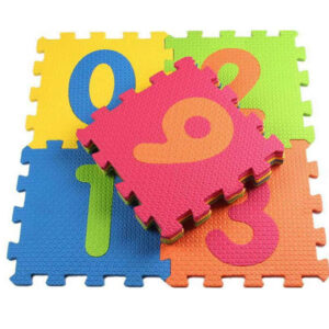 Numbers Puzzle Foaming Playing Mat For Kids - Interlocking Foaming Floor Blocks Tiles Set Of 36 PCS