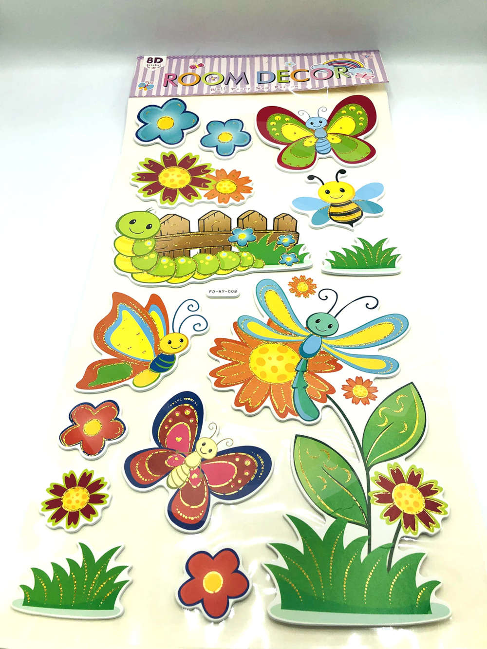 3D Wall Stickers Kids Room Decor Wall Stickers Green Theme