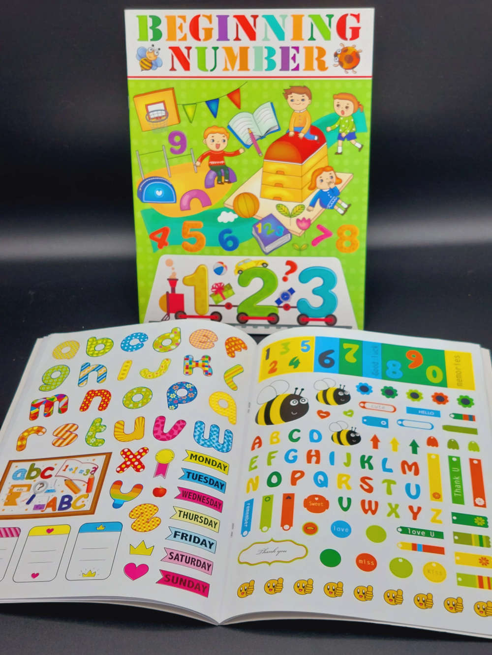 Kids Drawing Learning Writing Books With Activity Base Stickers Fun Early Learning Books - Preschool Books