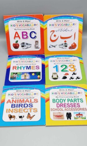 Write and Wipe Practice Books Set Of 6 | My First Learn-to-Write Books for Kids with Pen Control, Line Tracing, Letters And Numbers