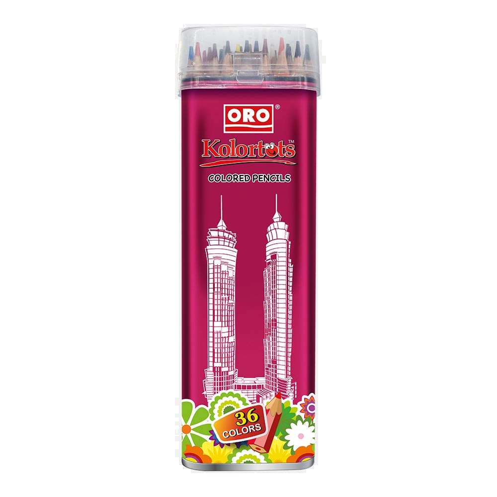 Oro Kolortots Color Pencils Tin Of 36 Pencils