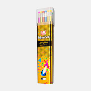 ORO Trimetal Lead Pencil Metal Jar 24 Pcs, School Stationery For Kids & Teachers