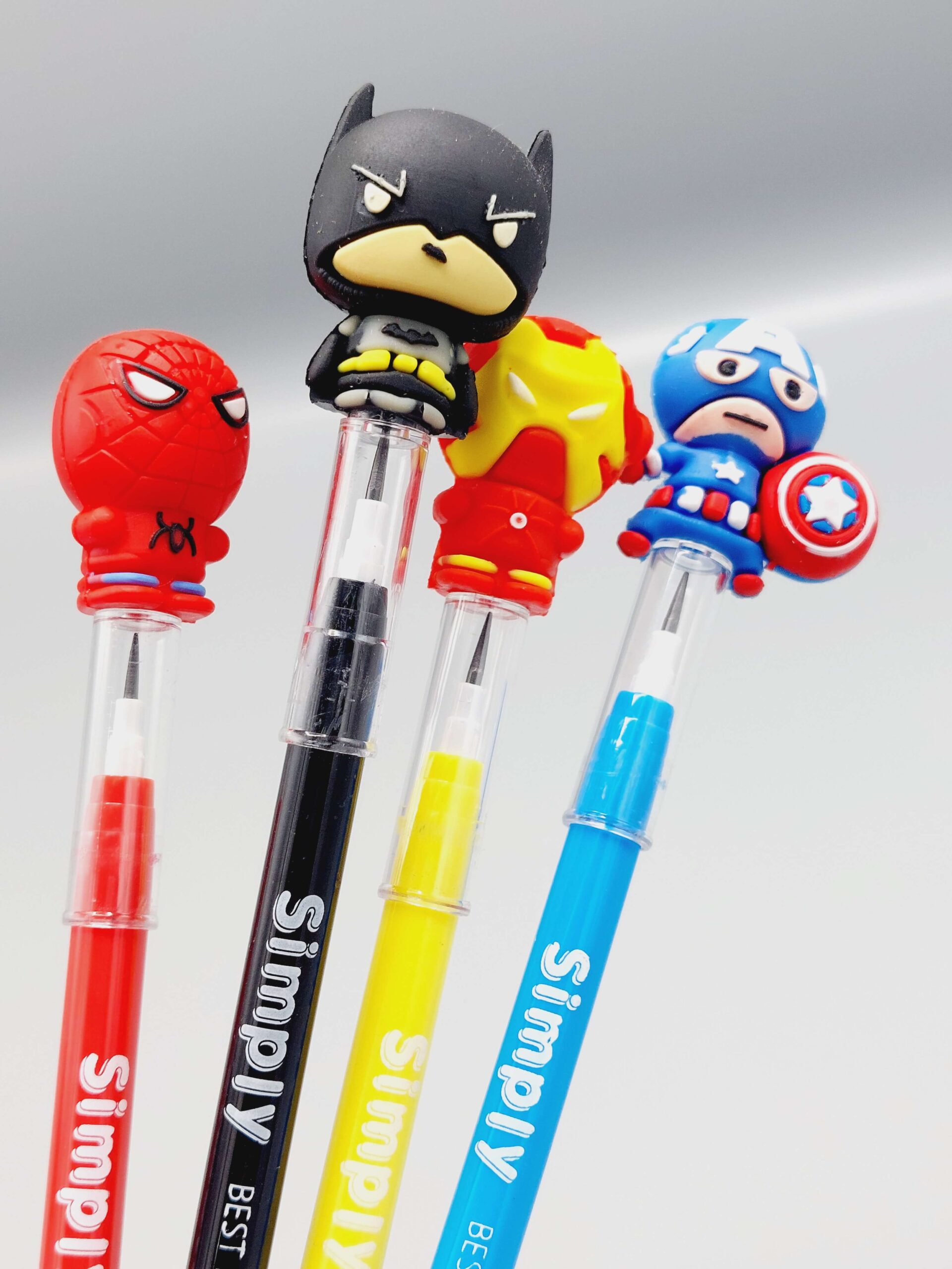 Superhero themed Sikka lead Pencil Batman, Spiderman, Ironman, Captain America Pencil For kids