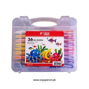Titi Crayon Color 36 Pcs Pack, Non-Toxic Oil Pastel Crayon Sticks with Plastic Carry Case