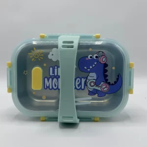 Dino Stainless Lunch Box With Handle