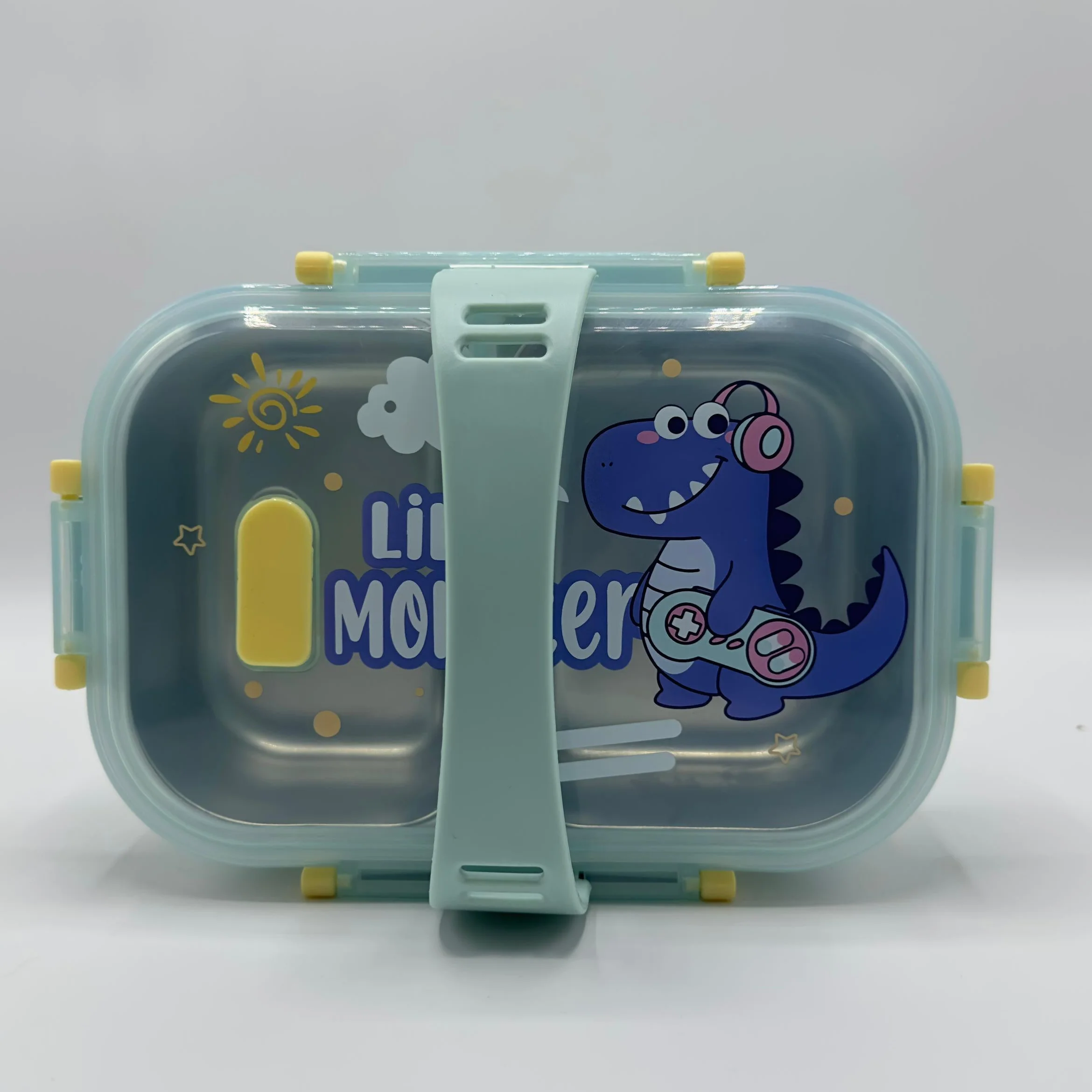 Dino Stainless Lunch Box With Handle