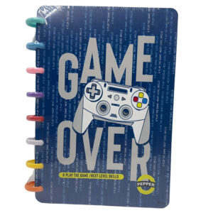 Blue Game Over Themed Diary