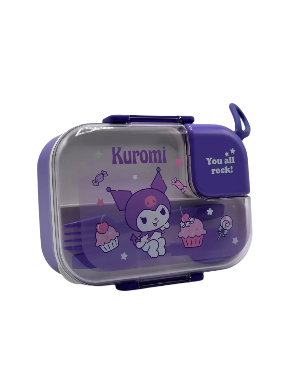Kuromi Stainless Steel Lunch Box (Large) | High Quality Food Container