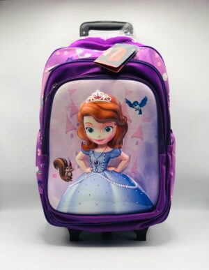 Girls’ Sofia Themed Trolley Backpack – Elegant & Functional