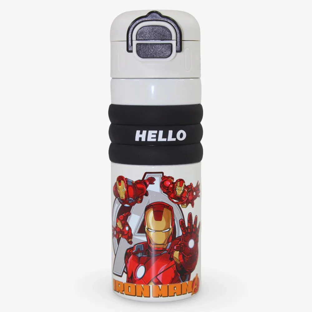 Hello Iron man Insulated Vacuum Stainless Steel Water Bottle