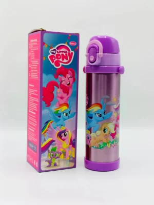 New Pony Thermal Metallic Vacuumed Water Bottle Hot and Cold Resistance For Girls