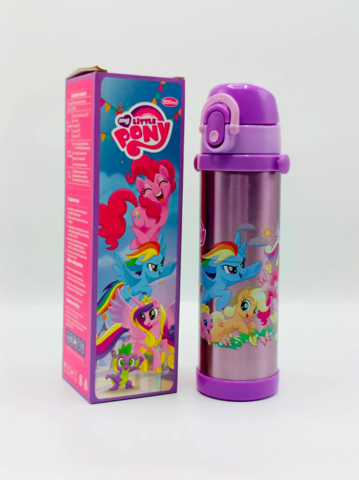 New Pony Thermal Metallic Vacuumed Water Bottle Hot and Cold Resistance For Girls