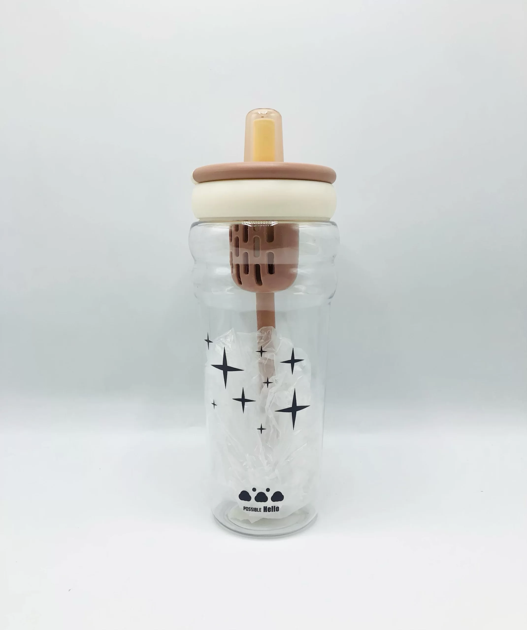 Plastic tumbler Water Bottle with straw - Image 2