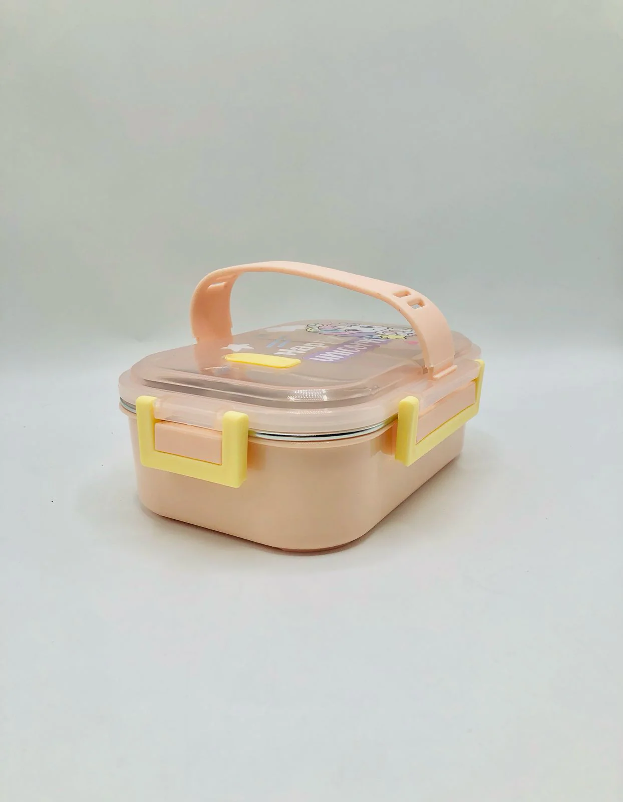 Happy Unicorn Stainless Stell Lunch Boxes for Kids in High Quality Plastic,Food-Safe Materials