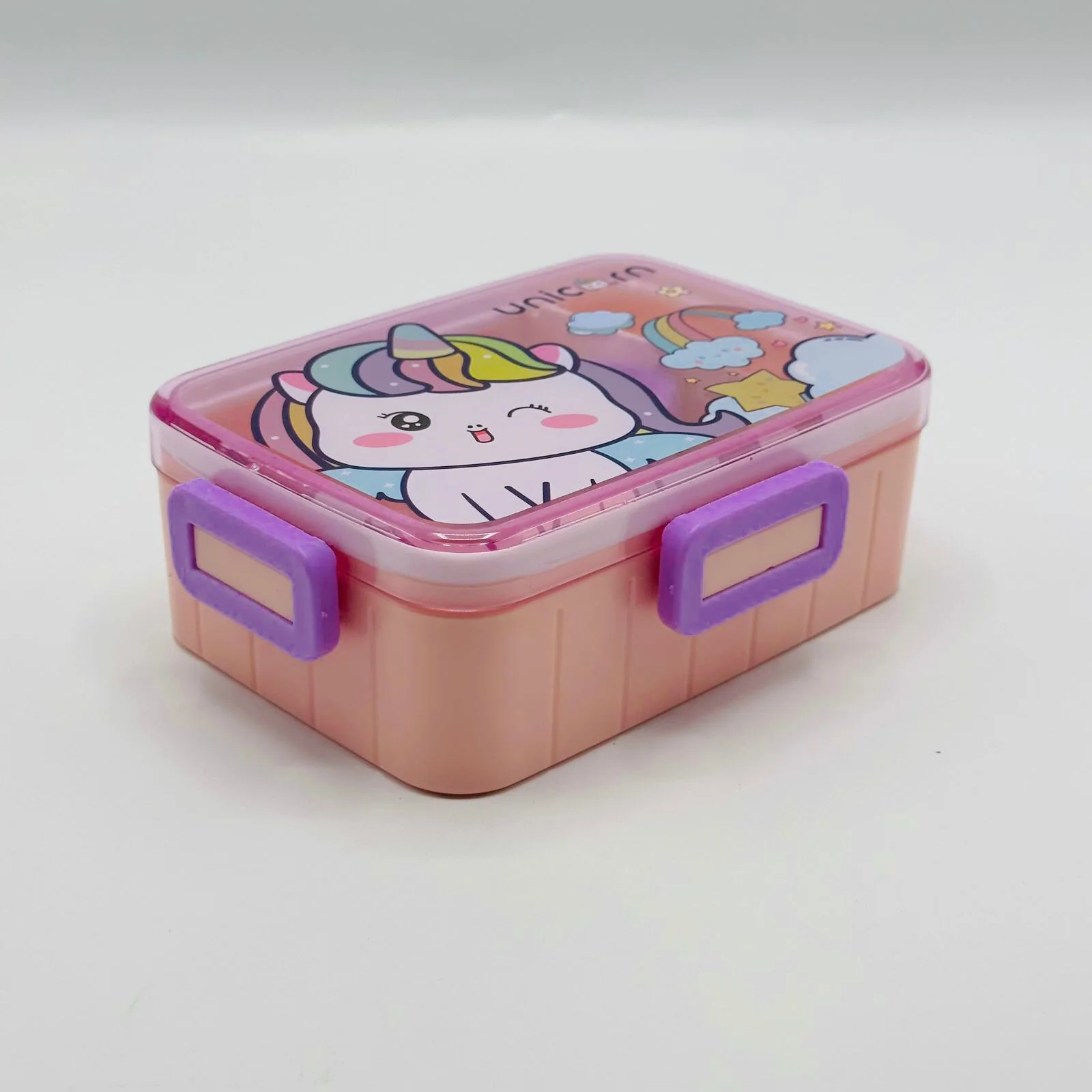 Unicorn Plastic Lunch Box for Girls – Leakproof & BPA-Free Food Container