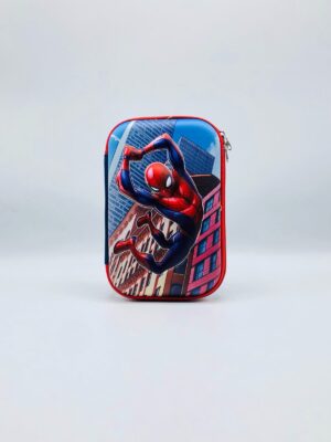 Spider-Man 3D Blue Pencil Case – Boys' Superhero Stationery Box