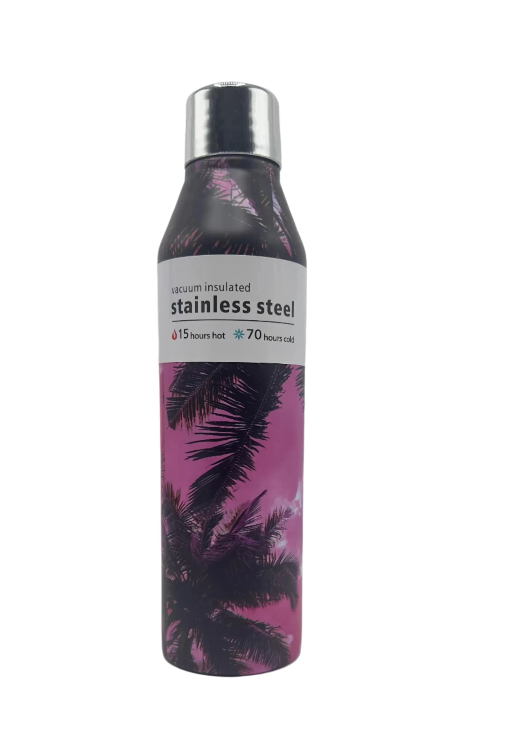 Tropical Design Stainless Steel Water Bottle