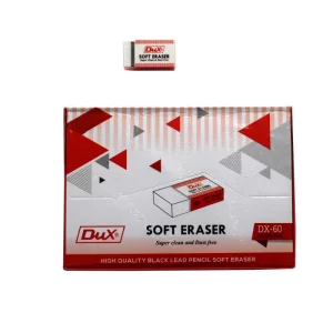Dux DX-60 Pencil Erasers Pack of 60 Soft Erasers
