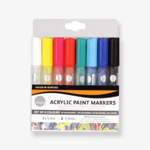 Daler Rowney Simply Acrylic Paint Markers Set of 8 Pcs