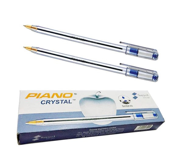 Piano Crystal Ball Point Pack of 10 Pens