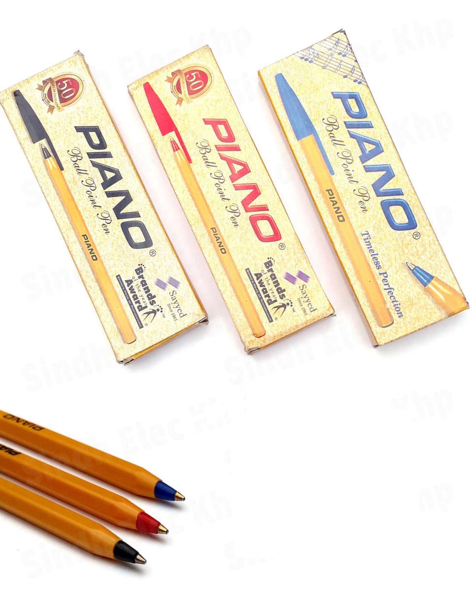 Piano Yellow Body Ball pen Pack of 10