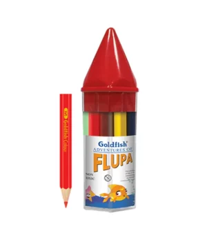 Goldfish Flupa Colored Pencil Set – 12 Bright & Smooth Shades