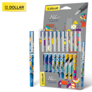 Dollar Bliss Colored Fountain Pen FP-1 Pack Of 10 Pens