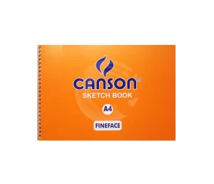 Canson Spiral Sketch Book Fine Face A4 Size 20 Sheets Of 150 Grams