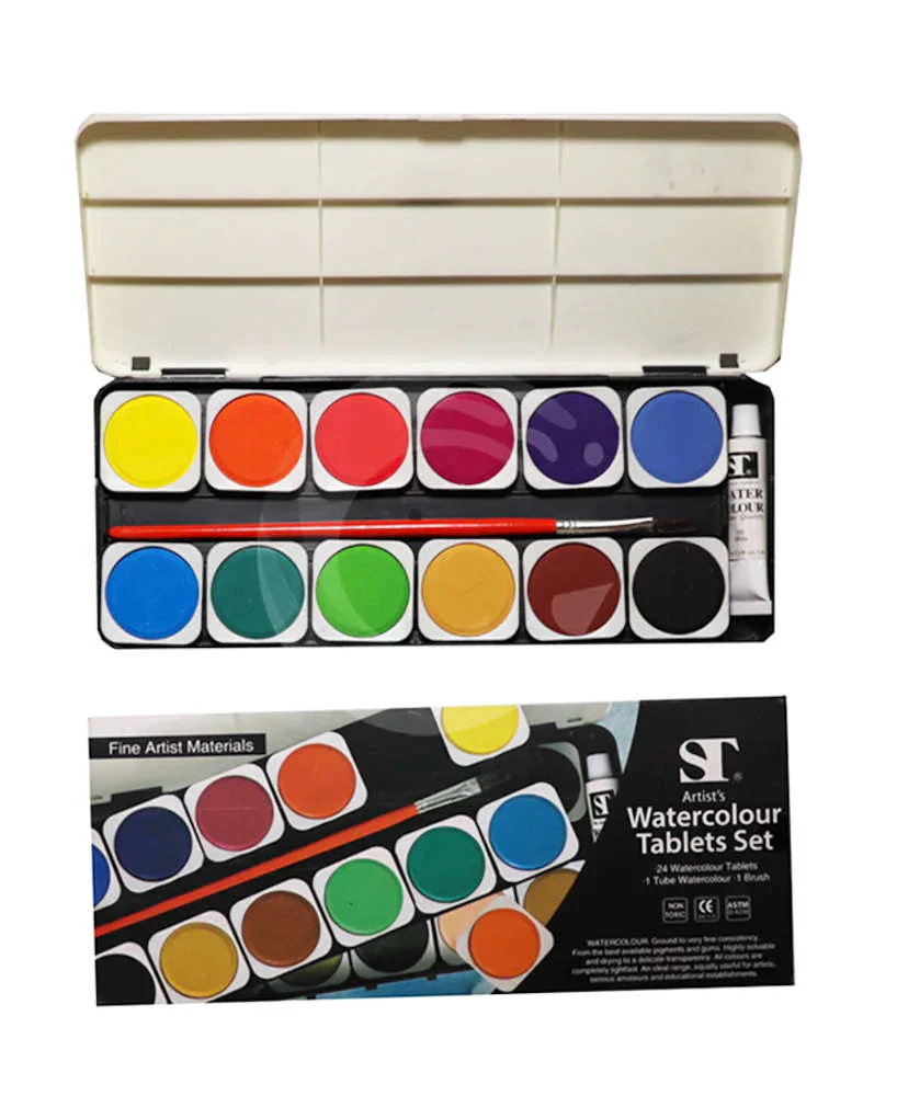 ST Water Color 24 Tablets Set