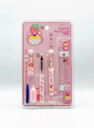 Strawbery Fountain Pen Set – Includes Ink Cartridges & Converter