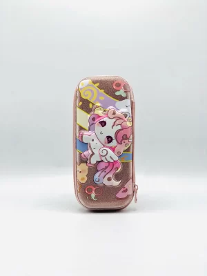 Unicorn Glitter Fiber 3D Hard Shell Spacious Girls pencil bag | Girls pencil Pouch