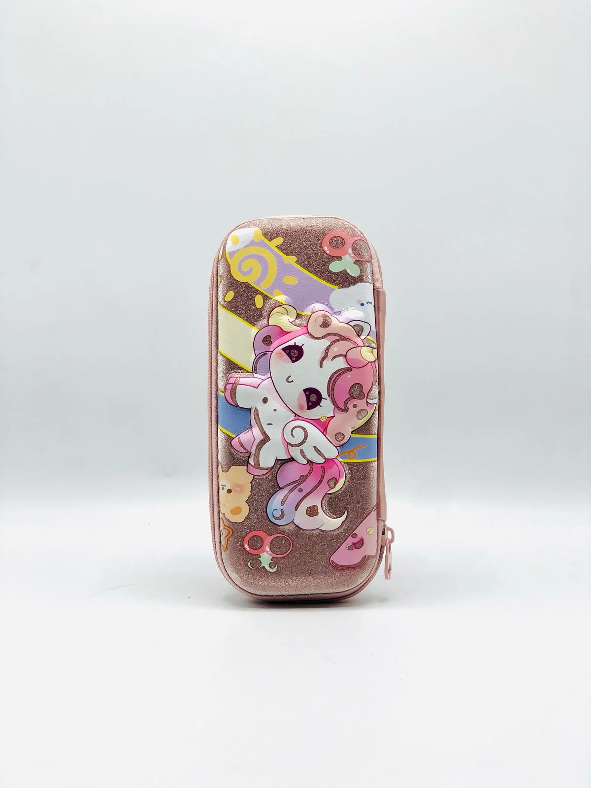 Unicorn Glitter Fiber 3D Hard Shell Spacious Girls pencil bag | Girls pencil Pouch