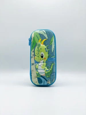 Dino Glitter 3D Pencil Case – Hard Shell & Spacious Design for Boys