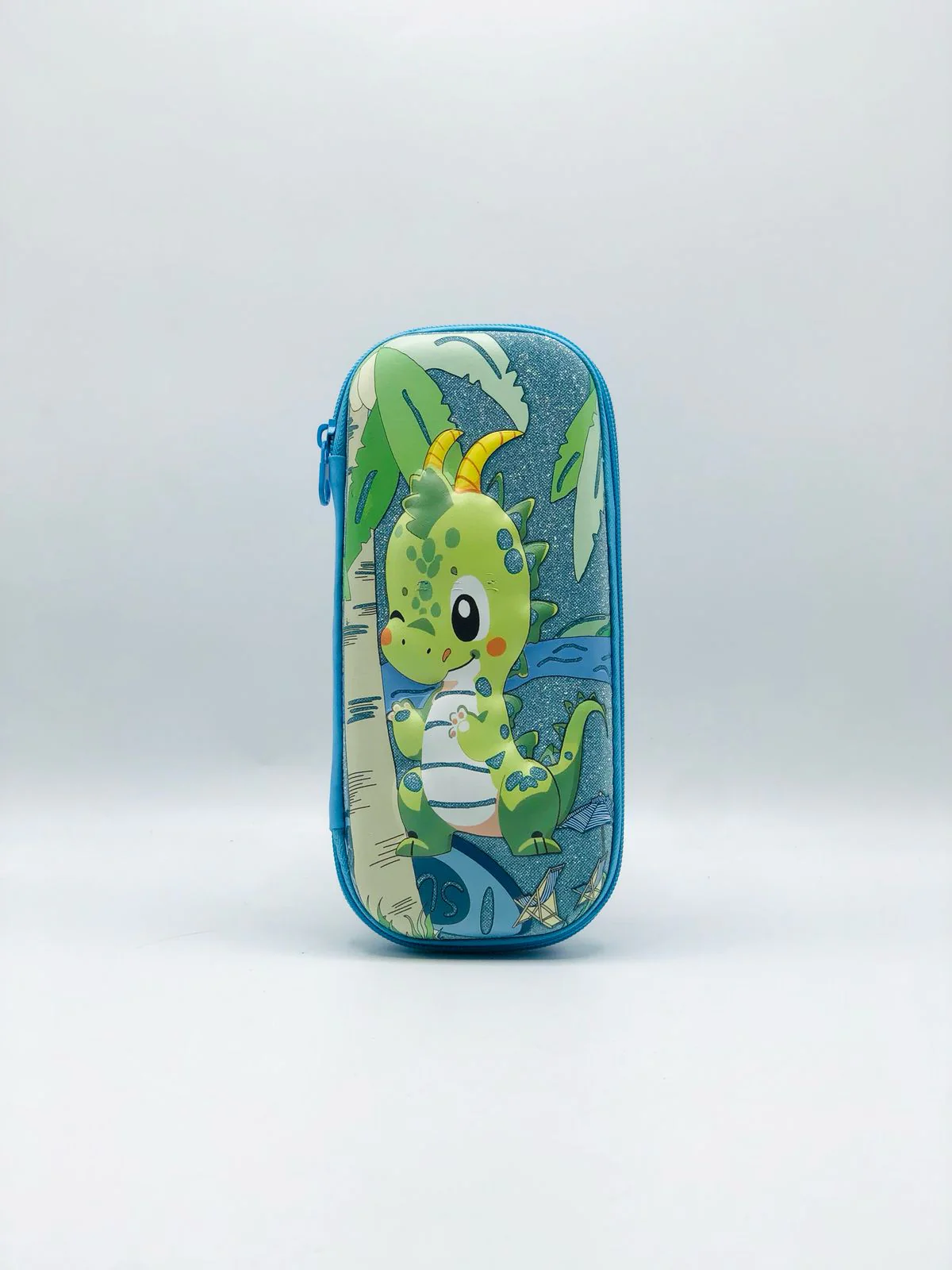 Dino Glitter 3D Pencil Case – Hard Shell & Spacious Design for Boys