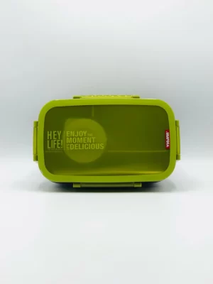 Uissbia Plastic Lunch Box, Good Capacity 2 Compartments, Plastic Leak-Proof Food Container