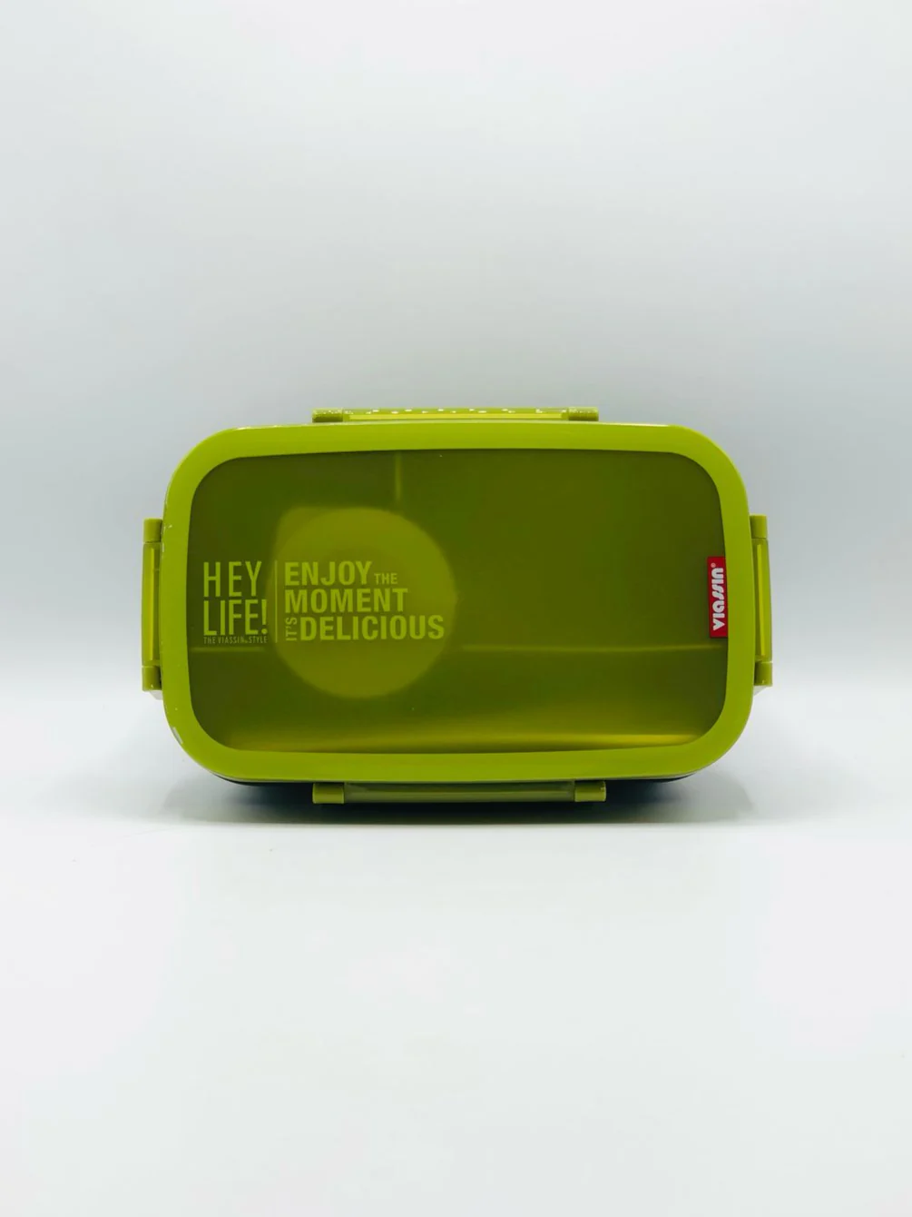 Uissbia Plastic Lunch Box, Good Capacity 2 Compartments, Plastic Leak-Proof Food Container