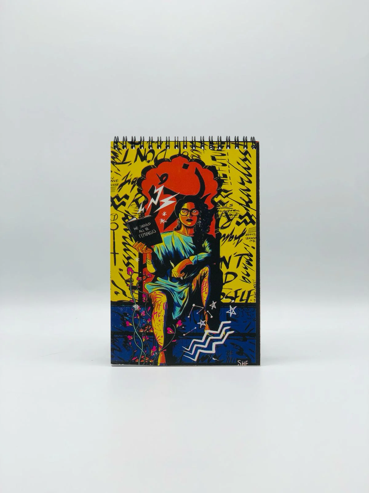 Painting Design Pad A5, Spiral Ring Binding Writing Pad, Notepad, Premier Quality