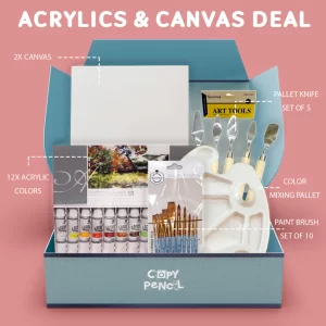 Fine Arts Acrylic and Canvas Deal