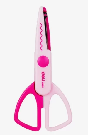 Deli Neon Zig-Zag Craft Scissors D60000