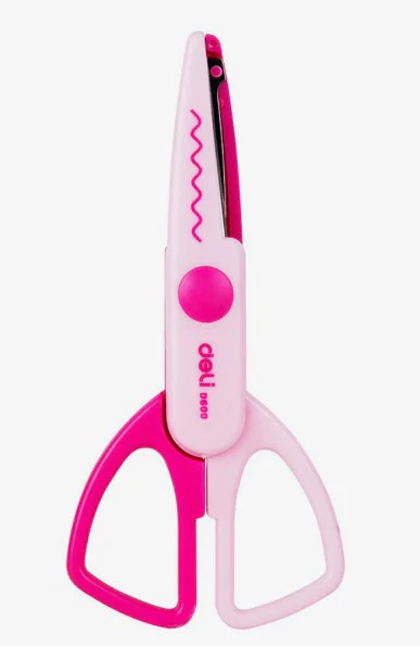 Deli Neon Zig-Zag Craft Scissors D60000